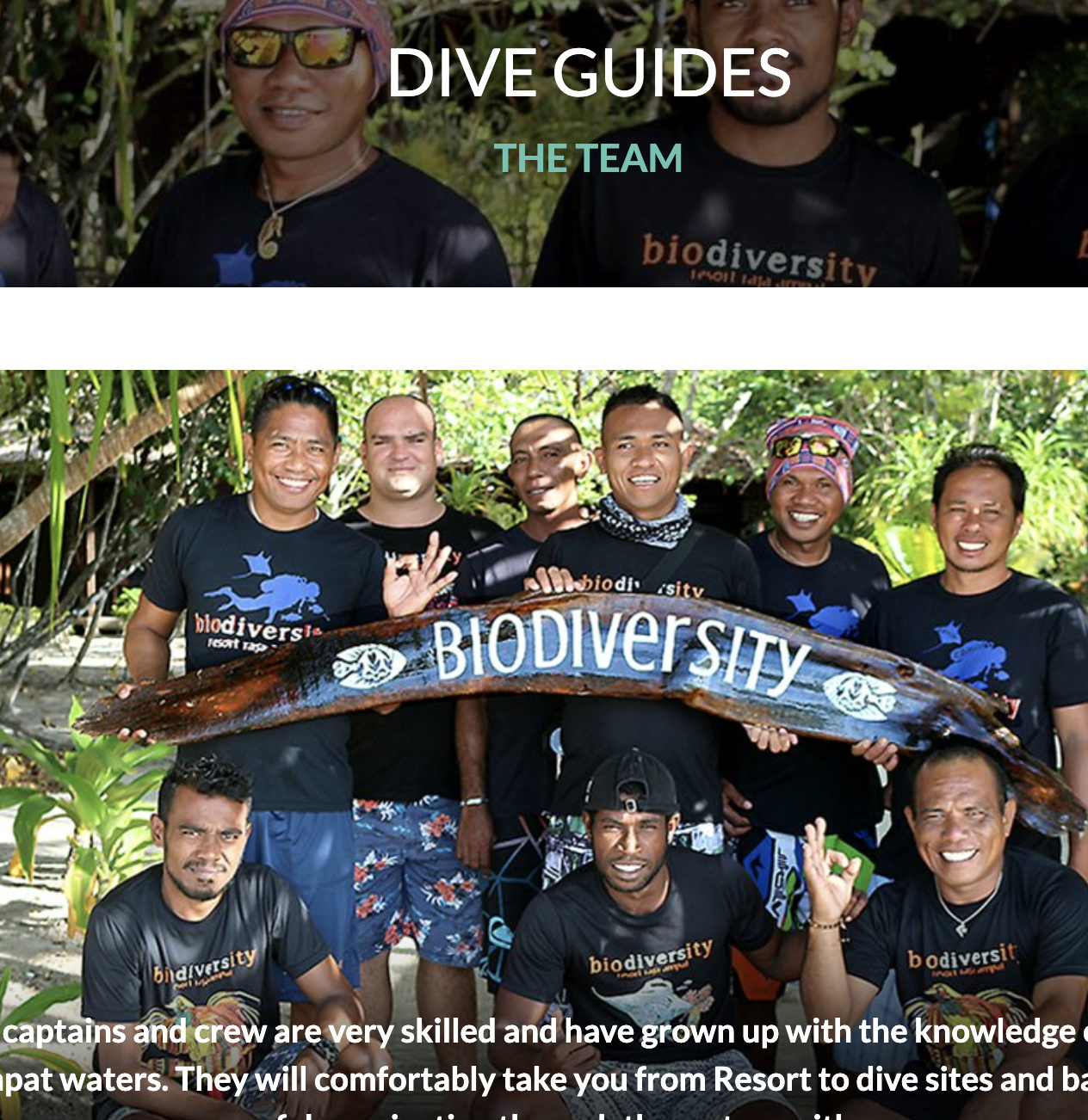 equipo buceo raja ampat biodiversity