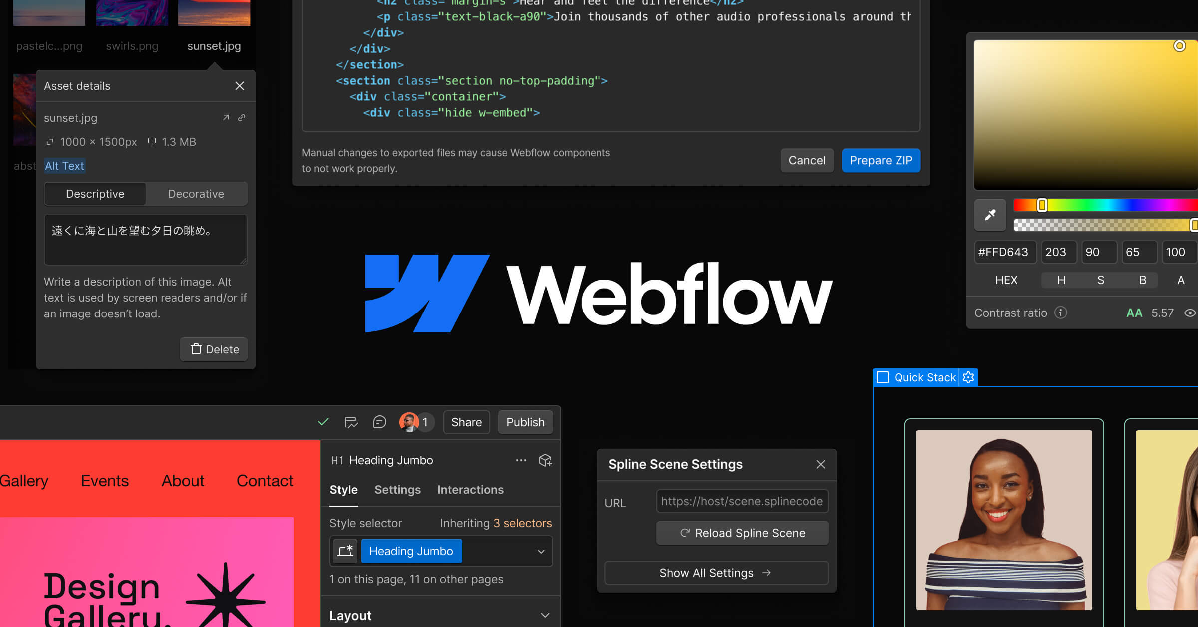 Utiliza Webflow para tu web turística